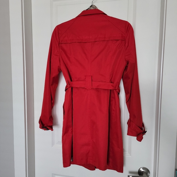 New! Red Trench Coat - Picture 5 of 9